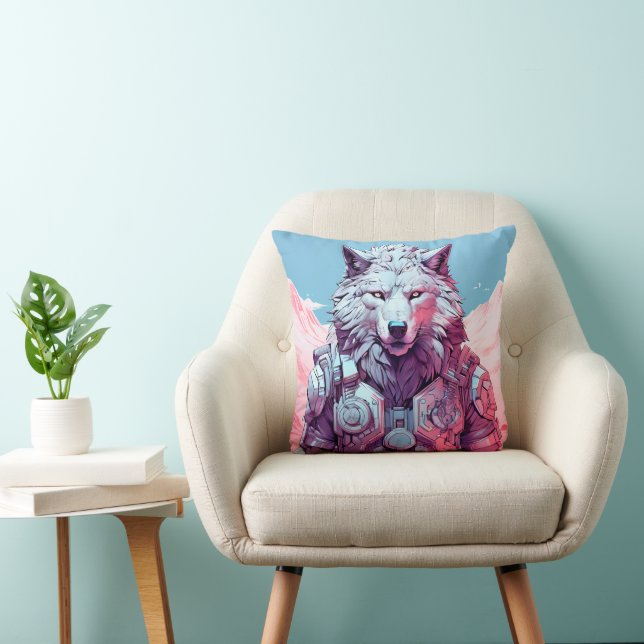 Wolf ding kussen (Stoel)
