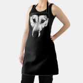 Wolf Dog Art Aprons Wolf Pup Aprons & Gifts Schort (Insitu)