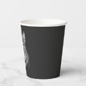 Wolf Dog Motorcycle Rider Papieren Bekers (Achterkant)