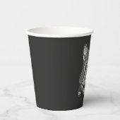 Wolf Dog Motorcycle Rider Papieren Bekers (Voorkant)