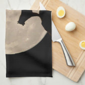 Wolf Dog Towel Sled Hondenliefhebber Art Tea Towel Theedoek (Quarter Fold)