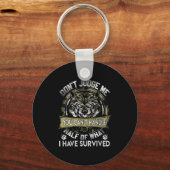 Wolf Dont Judge Me You Cant Handle  Sleutelhanger (Voorkant)