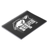Wolf Don't Let The Hard Day Win Quote Art Notitieboek (Linkerzijde)