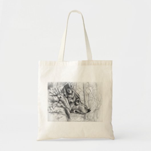 Wolf door schukina tote bag (Voorkant)