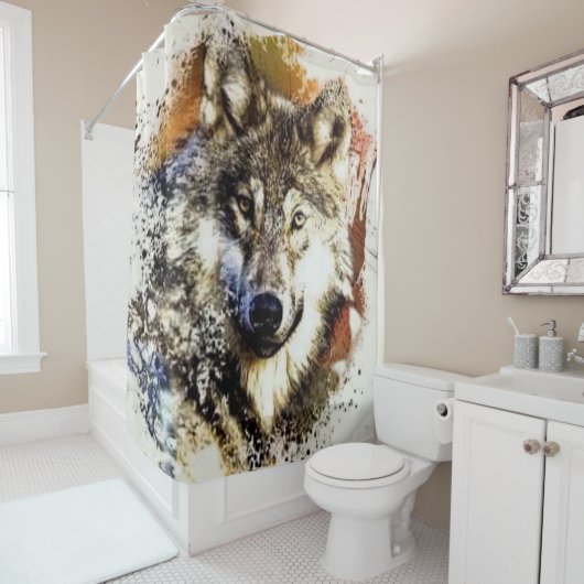 Wolf Douchegordijn (In situ)