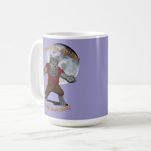 Wolf down snoep - Weerwolf Mok (Voorkant links)