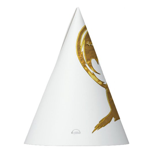 Wolf & Dragon Gold witte wizardparty petten Feesthoedjes (Links)