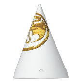 Wolf & Dragon Gold witte wizardparty petten Feesthoedjes (Rechts)