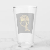 Wolf & Dragon goud zwart glas tumbler (Achterkant)