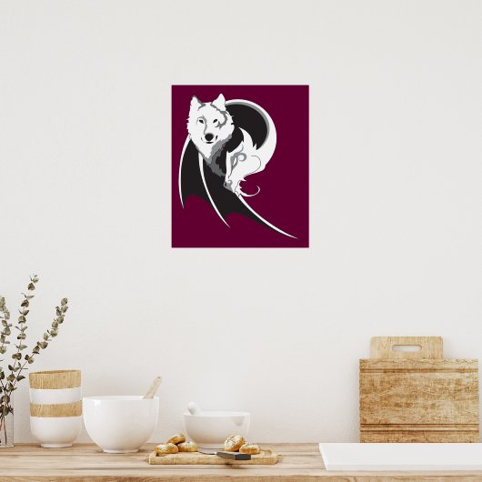 Wolf & Dragon Print (Keuken)