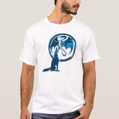 Wolf & Drakenblauw mannen wit T-shirt (Voorkant)