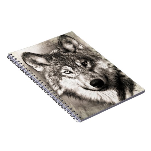 Wolf Drawing Notitieboek (Rechterzijde)