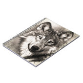 Wolf Drawing Notitieboek (Linkerzijde)