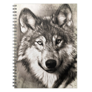 Wolf Drawing Notitieboek