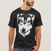 Wolf drawing t-shirt (Voorkant)