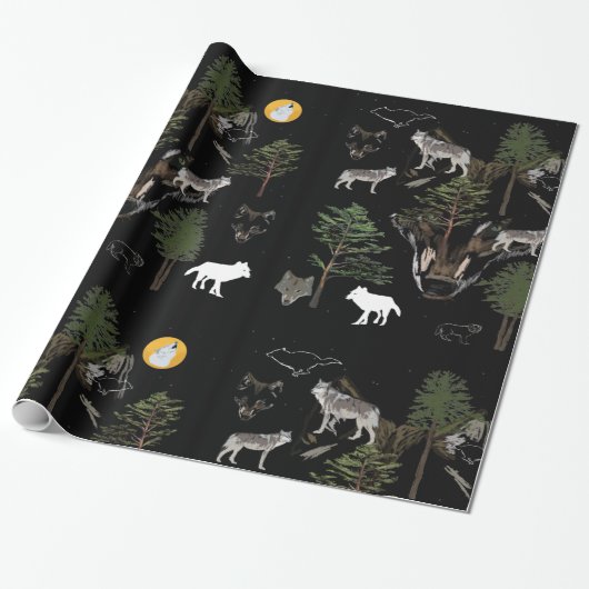 Wolf Dream Cadeaupapier (Uitgerold)