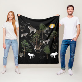 Wolf Dream Fleece Deken
