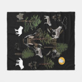 Wolf Dream Fleece Deken (Voorkant (Horizontaal))