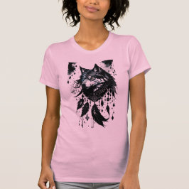 Wolf, Dreamcatcher, Amulet, Talisman T-shirt