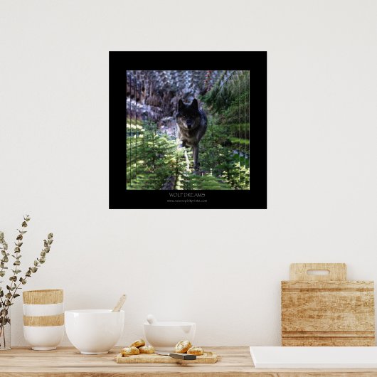 WOLF DREAMS Art Poster (Keuken)