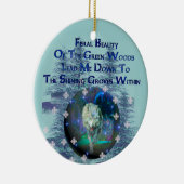 Wolf Dreams Gifts Keramisch Ornament (Rechts)