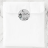 Wolf Dreams Ronde Sticker (Tas)