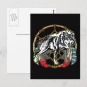 Wolf Dreamweaver Briefkaart (Voorkant / Achterkant)