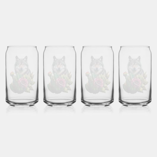 Wolf Drie Blikvorm Glas (Achterkant)