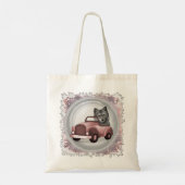 Wolf Driving Car Canvas tas (Achterkant)
