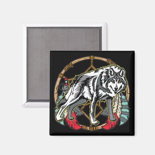Wolf Drocatcher Magneet (Voorkant / Achterkant)