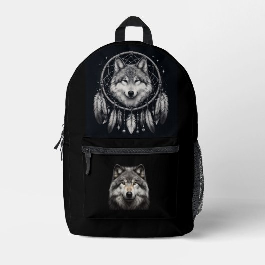 Wolf dromen BackPack Bedrukte Rugzak (Voorkant)
