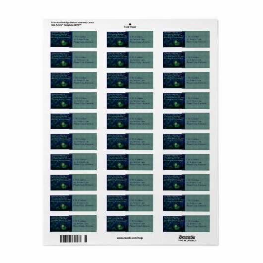 Wolf dromen etiket (Full Sheet)