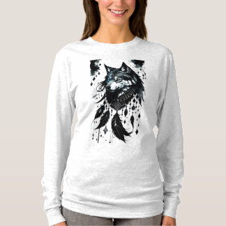 wolf, dromenvanger, amulet, talisman, bescherming, t-shirt
