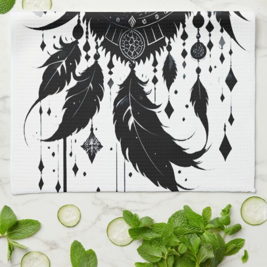 wolf, dromenvanger, amulet, talisman, bescherming, theedoek (Gevouwen)