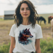 Wolf Dubbele Belichting T-shirt