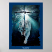 Wolf & Eagle Clan Gathering Wildlife Art Poster (Voorkant)