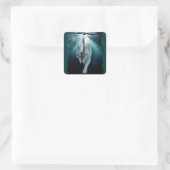 Wolf & Eagle Clans Wildlife Art Vierkante Sticker (Tas)