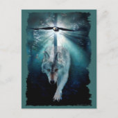 WOLF & EAGLE Wildlife Briefkaart (Voorkant)