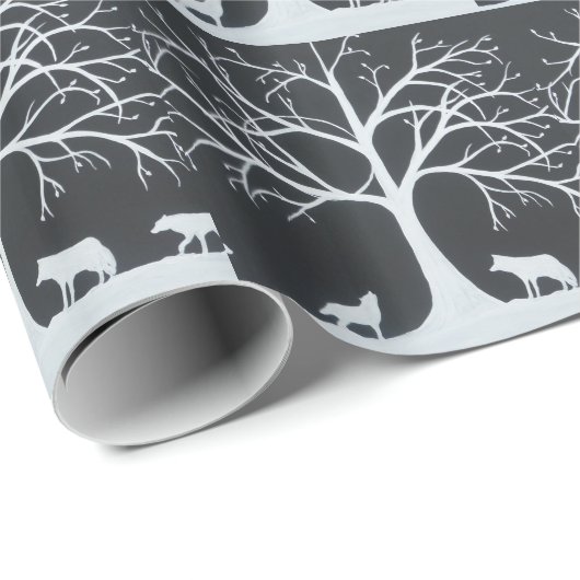 Wolf Eclipse Cadeaupapier (Rol Hoek)