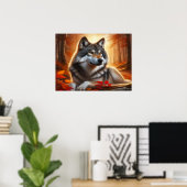Wolf Eenzaamheid Poster (Thuiskantoor)