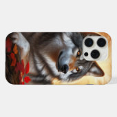 Wolf Eenzaamheid Te midden van de Natuur iPhone Hoesje (Achterkant horizontaal)