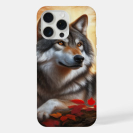 Wolf Eenzaamheid Te midden van de Natuur iPhone 15 Pro Max Case