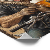 Wolf en bier poster (Hoek)