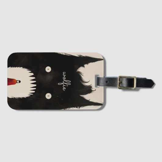 Wolf en de kleine rode mantel bagagelabel (Voorkant (horizontaal))