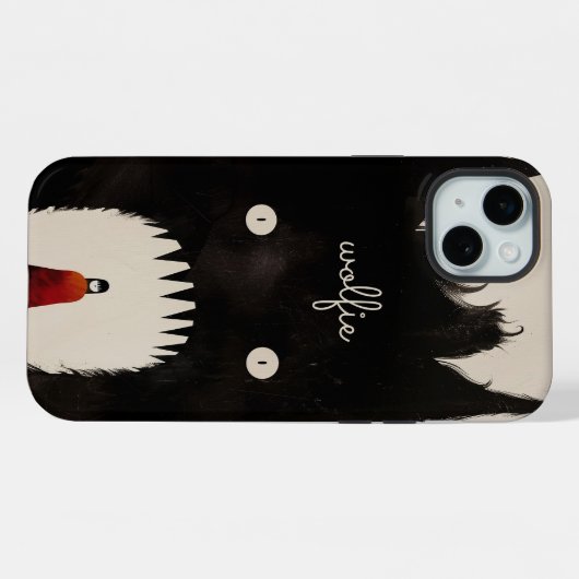 Wolf en de kleine rode mantel iPhone hoesje (Achterkant horizontaal)