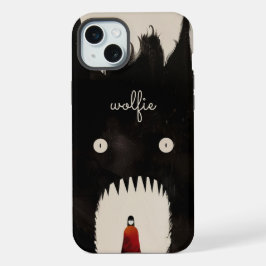 Wolf en de kleine rode mantel iPhone 15 plus case