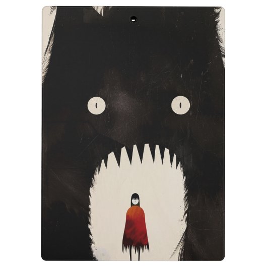 Wolf en de kleine rode mantel klembord (Achterkant)