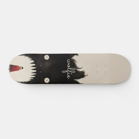 Wolf en de kleine rode mantel persoonlijk skateboard (Horizontaal)