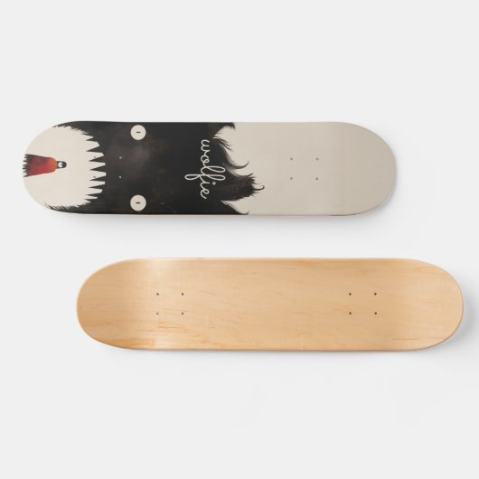 Wolf en de kleine rode mantel persoonlijk skateboard (Horizontaal)