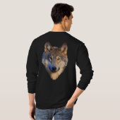 wolf en de maan t-shirt (Achterkant volledig)